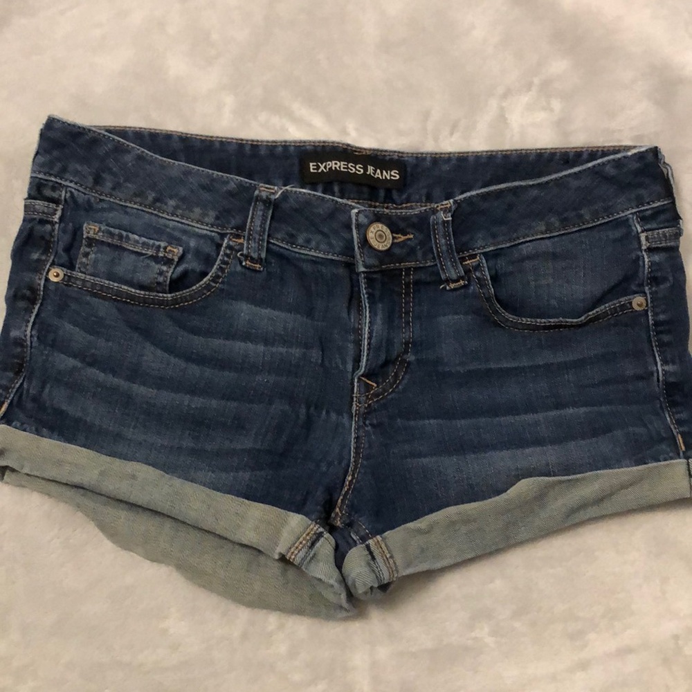 Express denim shorts